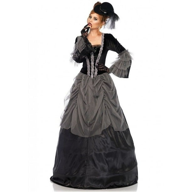 Leg Avenue Victorian Ball Gown Gothic Long Dress Adult Women's Costume  S-M-L-XL 