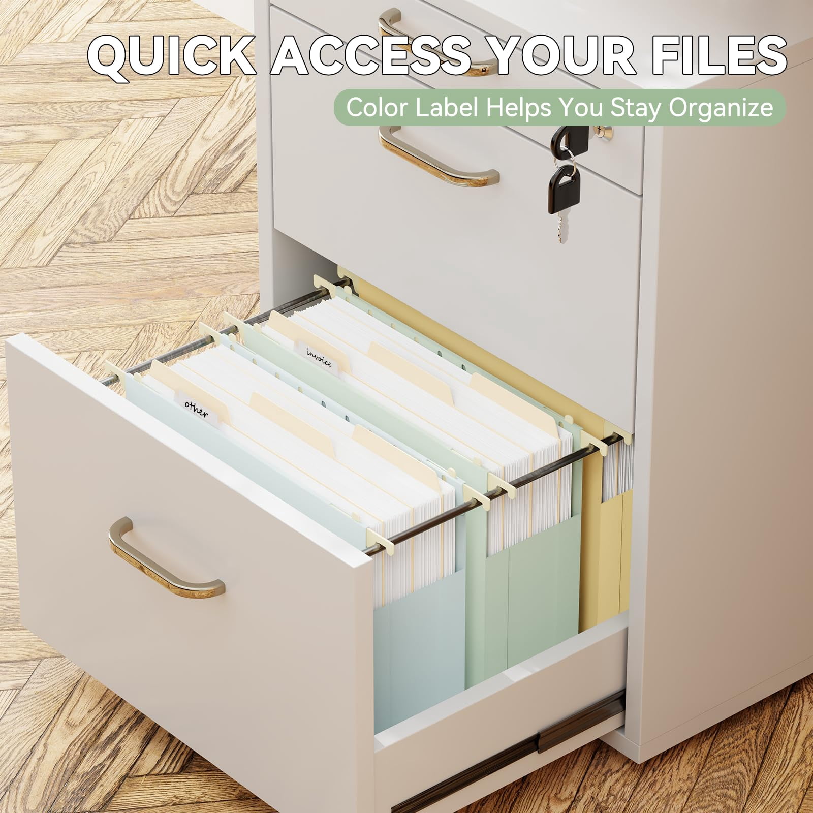Plastic Extra Wide Hanging File Folder Letter Size Heavy Duty Reinforced 3" Expansion Accordian Pocket 6 Pack Filing Cabinet Folders With Tabs Pastel Color Organizer For Bulky Files