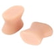 thumbnail image 4 of 2 piezas pie del pie sepador ajustador Hallux Corrector de los pies juanete Protector color de piel Colcomx Separadores de dedos de los pies, 4 of 6