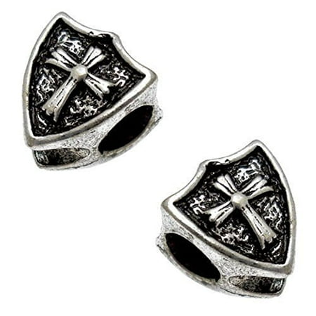 January Bead Girl Charm - Buckets of Beads Irish Cross Shield Charm Beads Fits Most Major Charm Bracelets For Women Girls