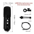 thumbnail image 2 of FUTUREORYY Professional USB Condenser Microphone for Video Conference and Pc Recording Black, 2 of 5
