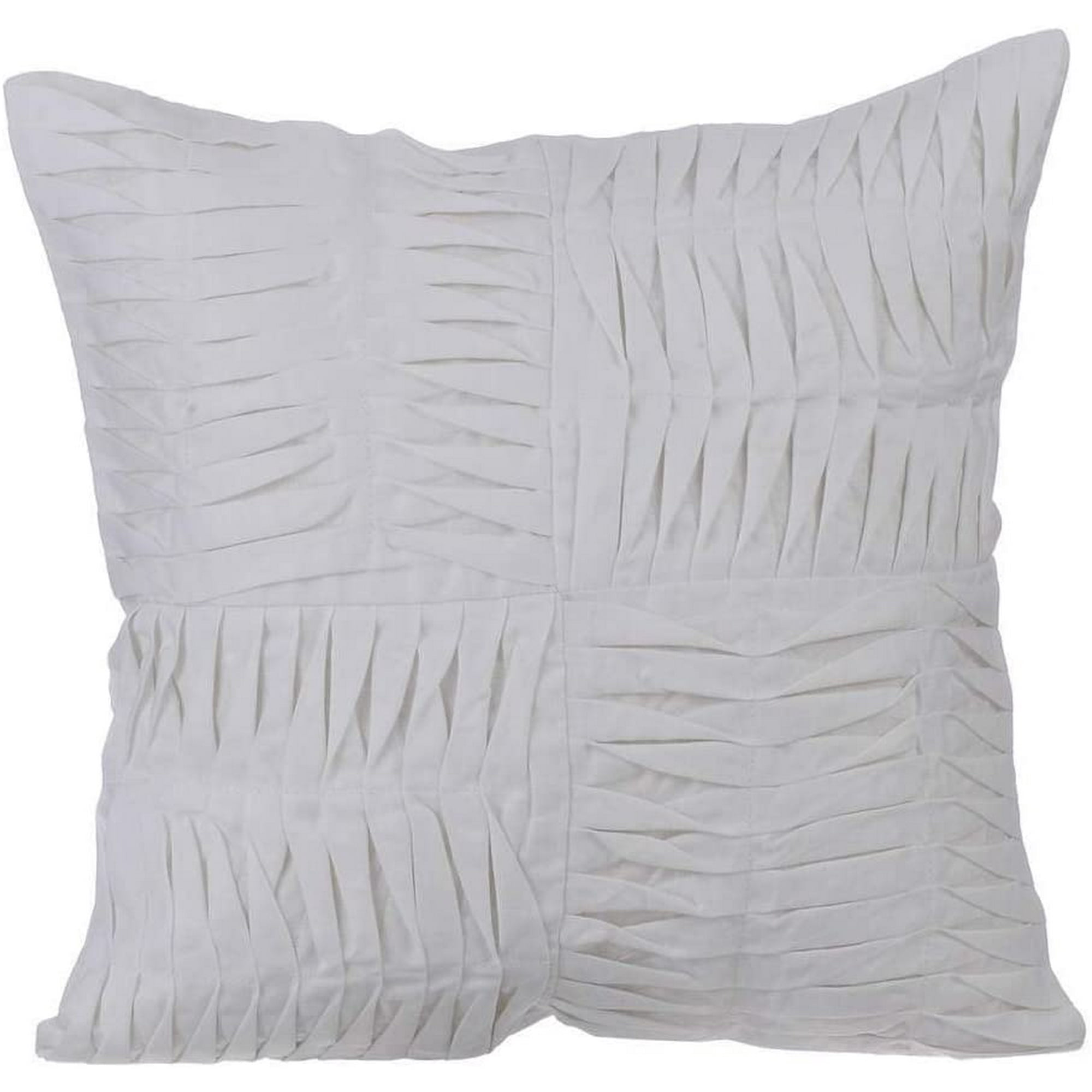 Decorative Pillow Covers 24x24 inch 60x60 cm White Cotton Throw Pillow Covers Handmade Pillow Covers Solid Color Pillow Shams Contemporary Style Pillow Shams Free Spirit White 24 x 24 inch Walmart