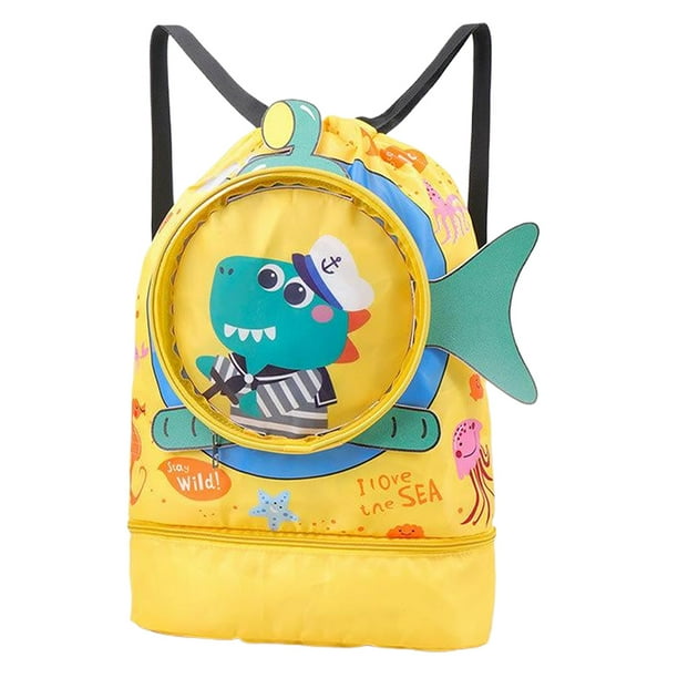 Almacenamiento Adolescente La Mochila Natación para Húmedos Secos (Big Crocodile)