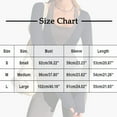 thumbnail image 3 of ICHUANYI Womens Slim Fit Tie Front Open Front Wrap Long Sleeve T Shirt Yoga Ballet Going Out Cardigan Aesthetic Casual Tops, 3 of 9