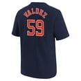 thumbnail image 3 of Youth Nike Framber Valdez Navy Houston Astros Name & Number T-Shirt, 3 of 3