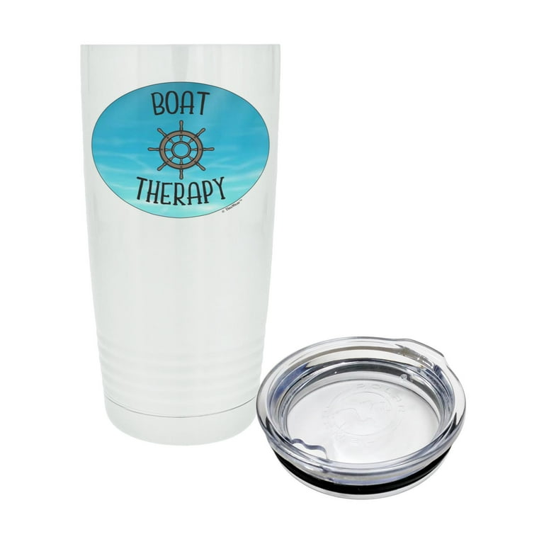 ThisWear Retirement Gifts for Men Nautical Theme Boat Therapy 20oz