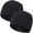 2 Black & Black, variant on 100% Cotton Skull Caps for Men Women Breathable Night Cap Sleep Hats Soft Lightweight Running Beanie Helmet Liner