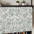 thumbnail image 5 of Turquoise Farmhouse Kitchen Valances for Windows, Vintage Flower Leaf Botanical Plant Bathroom Window Valances 42x18 Inch Rod Pocket Window Treatments Valance Curtains for Living Room Bedroom Decor, 5 of 9