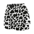 thumbnail image 3 of Skirts for Women's Casual Cow Print Skirt With Built In Shorts A Line High Waist Flowy Summer Skirt For Daily Wear Comfortable Stretchy Fashion Skirt White 3XL, 3 of 6