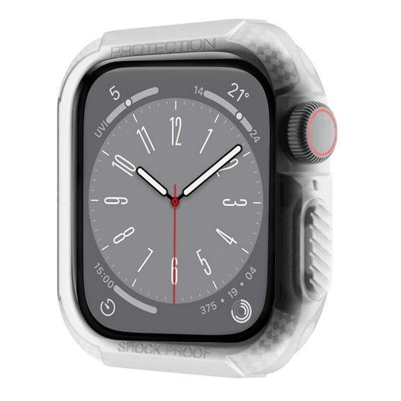 Elegant Choise Case for Apple Watch Series 8/7/6/5/4/SE 2 40/41mm Frame Hard PC Cover, Clear