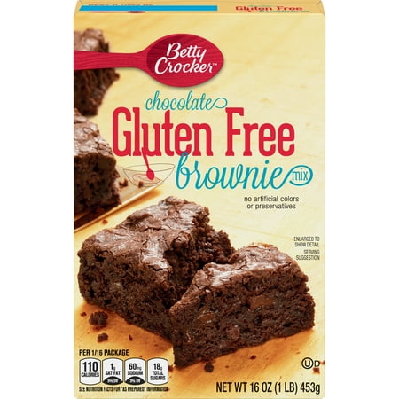 Betty Crocker Gluten Free Brownie Mix Chocolate, 16 oz - Walmart.com