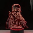 thumbnail image 3 of Anime Kyoko Kirigiri Night Lights Anime 3d Illusion Lámpara de mesa 7 colores cambiantes Touch Navidad Decoración Cumpleaños Vacaciones Regalos Night Light para el hogar Feliz Sencillez, 3 of 4
