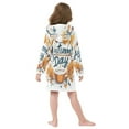 thumbnail image 7 of FORMRS Niños Bathrobe Unisex Hooded Robe Soft Plush Pajamas Sleepwear, Size 4-6T, Autumn Day with Cocoa Pattern, 7 of 7