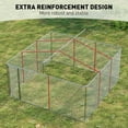 thumbnail image 3 of Mulinsonfly Heavy-Duty Outdoor Dog Kennel 157.2" x 90" x 91.2" with Lockable Door & Waterproof Roof for Yard & Farm, 3 of 8