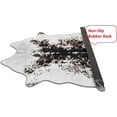 thumbnail image 6 of HR Premium Non-Slip Faux Cowhide Black Brown and White Area Rug for Cabin and Lodge - Animal-Inspired Design for Wildlife and Nature Lovers, 6 of 6