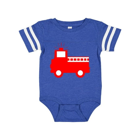 

Inktastic Cute Red Firetruck Gift Baby Boy or Baby Girl Bodysuit