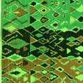 thumbnail image 1 of Ahgly Company Indoor Square Oriental Green Modern Area Rugs, 6' Square, 1 of 4