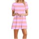 thumbnail image 1 of Vestidos de Verano de Mujer Cuello Redondo Manga Corta Impreso, Ligero Y Cómodo Vestidos Casuales para Mujeres, 1 of 6