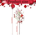 thumbnail image 3 of Valentine's Day Gifts | Fdelink Valenti Artificial Roses - 6 Stems, 189 Inches Long, Realistic Rose Bouquets, Perfect for Diy Wedding Decorations, Centerpiece Vases, and Home Event Decorations, 3 of 9