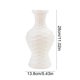 thumbnail image 3 of Plastic Vase Imitation Glazed Decorative Flower Pot | Blue Pink White | Home Living Room TV Cabinet Decor | Dried Flower Arrangement | 28x13.8cm | Modern Durable Design, 3 of 6
