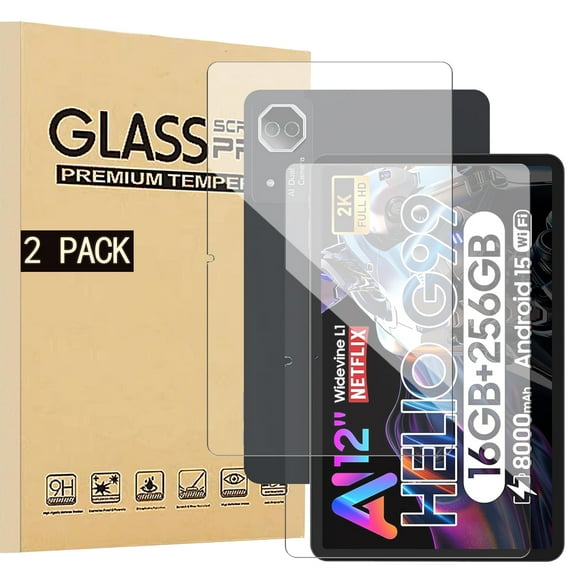 [NSFN] For Zonko D136 Glass Film,Zonko Tablet 12 inch 2025 Glass Film, LCD Protective Glass Film, 9H Hardness, Ultra-Thin, High Transmittance, Automatic Adhesion, Scratch Prevention, 2 Pack