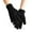 Black, variant on Dyfzdhu Women Fall Winter Simple Fashion Double Thick Knitted Warm Gloves