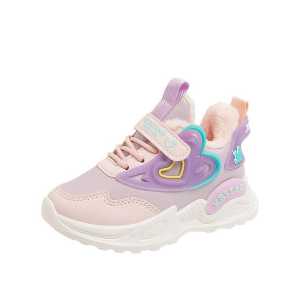 Staki Toddler Girl Girls Shoes Lightweight Sports Kids Sneakers for Running/Walking Toddler(Purple,11.8 Little Kid)