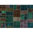 thumbnail image 1 of Ahgly Company Indoor Rectangle Oriental Turquoise Blue Modern Area Rugs, 6' x 9', 1 of 4