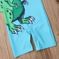 thumbnail image 6 of 2PCS Toddler Baby Kids Boy Dinosaur Sun Protective Swimwear Rash Guard Swimsuit+Hat Costume, 6 of 7