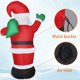 thumbnail image 5 of Papá Noel inflable de 8 pies, decoración de patio de Navidad con LED, el mejor regalo para fiestas de vacaciones al aire libre en interiores Namotu WRJM-502, 5 of 5
