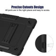 thumbnail image 4 of Case for Samsung Galaxy Tab S9 Fe + / Tab S9 Plus Case 12.4 inch 2023 Kids Friendly Protective Case with Kickstand / S Pen Holder / Shoulder Strap for Galaxy Tablet S9 FE+ / S9+ (Black), 4 of 6