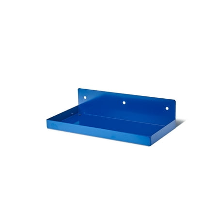 

Triton Products® DuraHook 12 W x 6 D Blue Epoxy Coated Steel Shelf for DuraBoard or 1/8 and 1/4 Pegboard