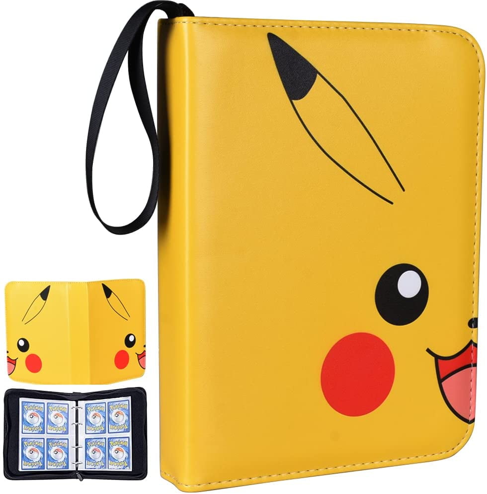Buy Card Binder for Pokemon Cards, 4Pocket Card Album Case Book with