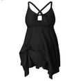 thumbnail image 6 of Pregnant Woman Two Piece Set Solid Color Strap Maternity Swimsuit Skirt Sporty Swimwear L, 6 of 6