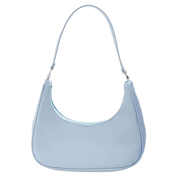 Giaone Cute Hobo Tote Handbag Purse for Women Small Nylon Shoulder Bag Mini Clutch Purse with Zipper Closure