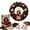 #1, variant on Christmas Fabric Wreath DIY Kit, Fabric Patchwork Wreath Making Set, Holiday Front Door Wall Hanging Decor for Xmas Home Decor