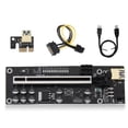 thumbnail image 2 of Xingzhi Computer PCI-E 1x to 16x Adapter Board 6pin Power Port Expansion Card Fast Speed PCI-Express Extender Miner Equipment Black USB Cable, 2 of 8