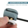 thumbnail image 3 of Uxcell Rouleaux de Porte de Douche, Roues de Chemin de Porte de Douche Simples Guides de Poulies Roues Supérieures en Plastique 4, 3 of 6