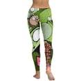 thumbnail image 4 of Green Invader Zim Gir Yoga Pants Women High Waisted Tummy Control Non See-Through Elastic Running Workout Yoga Leggings Pants, 4 of 7