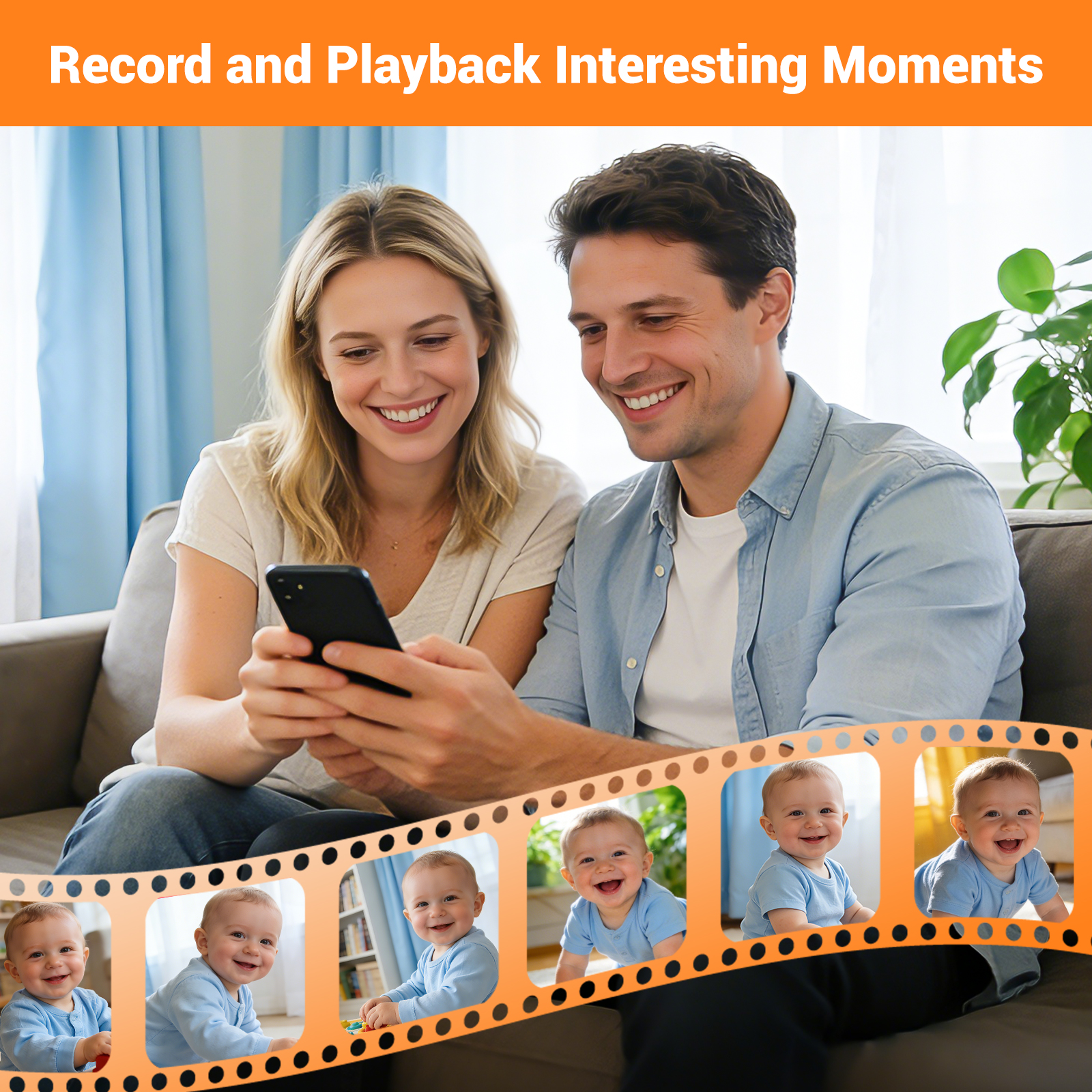 Look Look Baby Video Monitor, 1080p, 2.8 Inch Screen photo 8