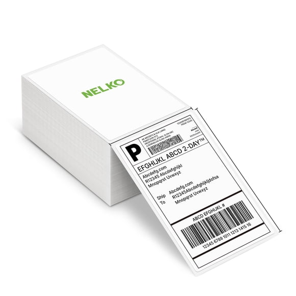 Etiqueta de envío Nelko Genuine 4x6 para impresora Nelko PL70E