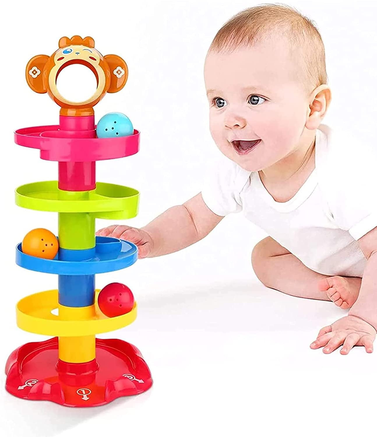 Baby Toys 918 Months Revolving Tower 5 Tiers, Early Childhood