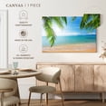 thumbnail image 5 of Elephant Stock Coconut Palms And Beach Wall Art - Horizontal Canvas Wall Art - Living Room Wall Decor - Beach Canvas - Blue And Green Decor - 12" x 8", 5 of 8
