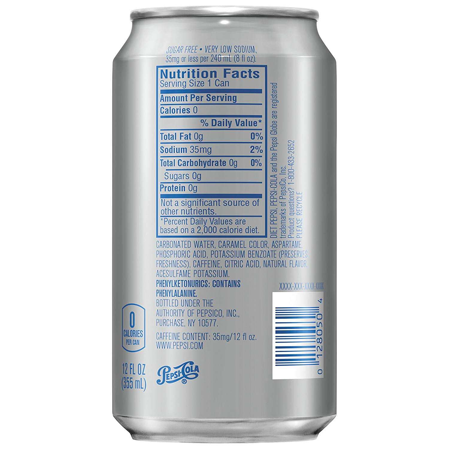 Nutrition Facts Of Diet Pepsi – Runners High Nutrition