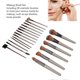 thumbnail image 3 of 20 Pcs Makeup Brush Set Champagne Gold Soft Fine Dense Bristles Foundation Powder Eyeshadow Brushes, 3 of 5