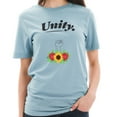 thumbnail image 3 of Oversized Unity Statement Cotton Short Sleeve Graphic Shirt - Blue Mist 3XL, 3 of 4