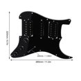 thumbnail image 3 of Guitare électrique Pickguard Humbucker avec micro HSH précâblé Noir, 3 of 4