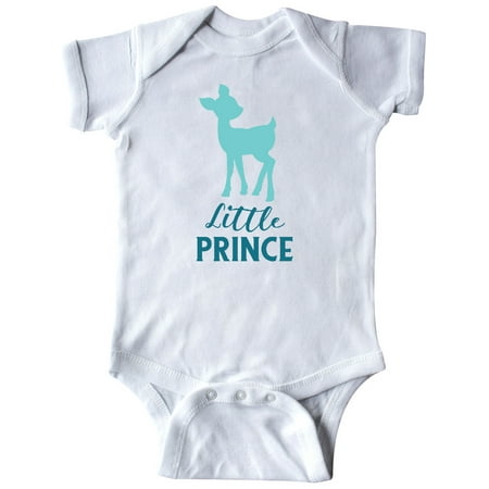 

Inktastic Little Prince Baby Deer Fawn - Blue Gift Baby Boy Bodysuit