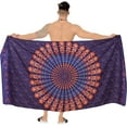 thumbnail image 2 of HAPPY BAY Men's Standard Casual Sarong Long Pareo Beach Wrap One Size Royal, Mandala Summer Vacation Aloha, 2 of 4