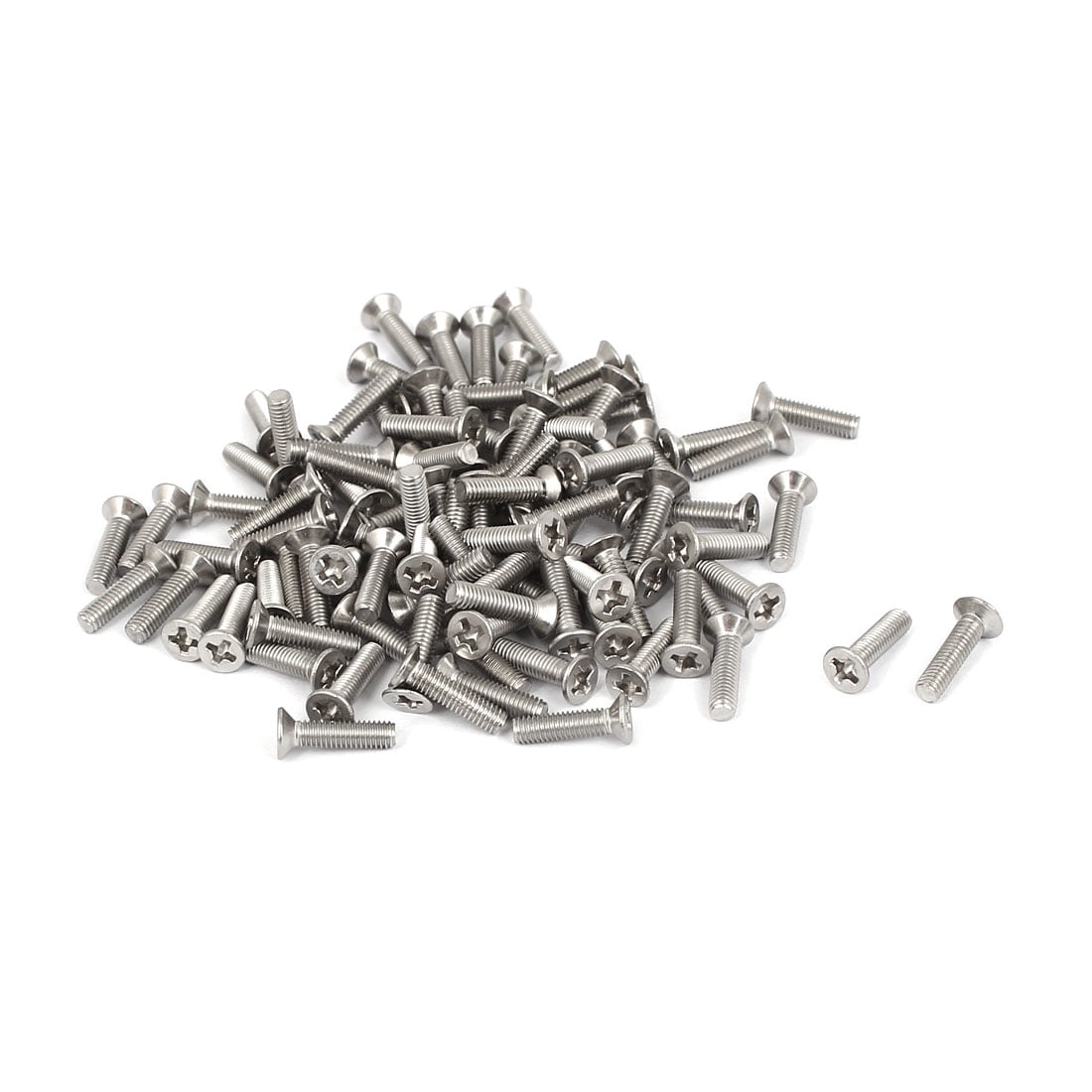 M3x12mm Stainless Steel Flat Countersunk Head Screws 100pcs - Walmart.com